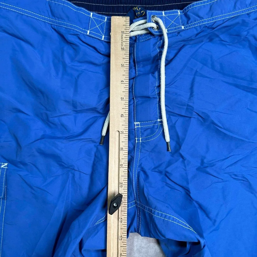 Polo Ralph Lauren Mens XXL Blue Cargo Swim Trunks Board Shorts Mesh Lined